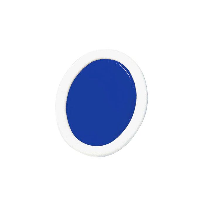 Prang Semi-Moist Watercolor Paint Refill, Oval Pan, Blue, 12 Pans