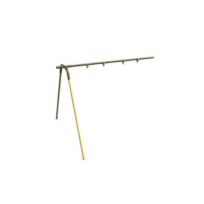 BCI Burke 2-Seat Adder 2-Leg Contemporary Swing, 8 Foot Beam Height, Powder Coated