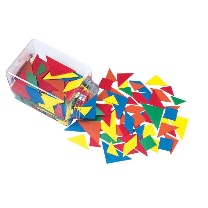 Achieve It! Tangrams, Manipulatives in Assorted Colors, 210 Pieces