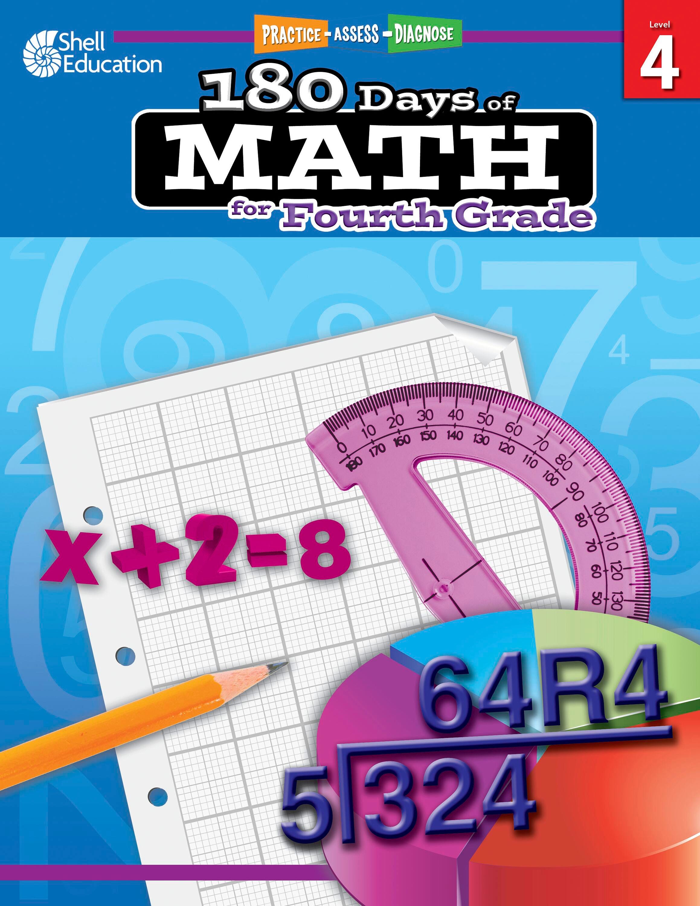 Shell Education 180 Days of Math for Fourth Grade 1438451