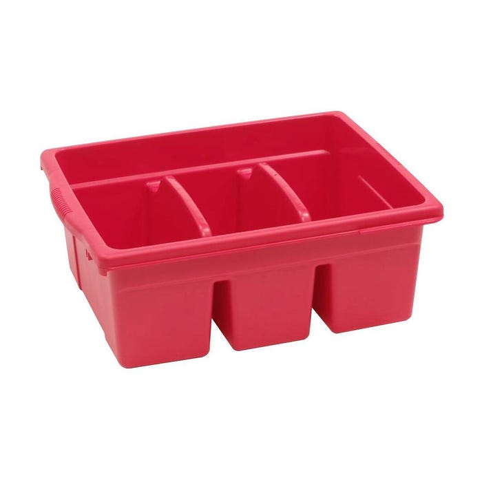 Copernicus Tote Royal Divided Tub, 12-1/2 x 15-3/4 x 6 Inches, Red