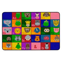 Childcraft ABC Furnishings Alphabet Pals Carpet, Rectangle 4002107