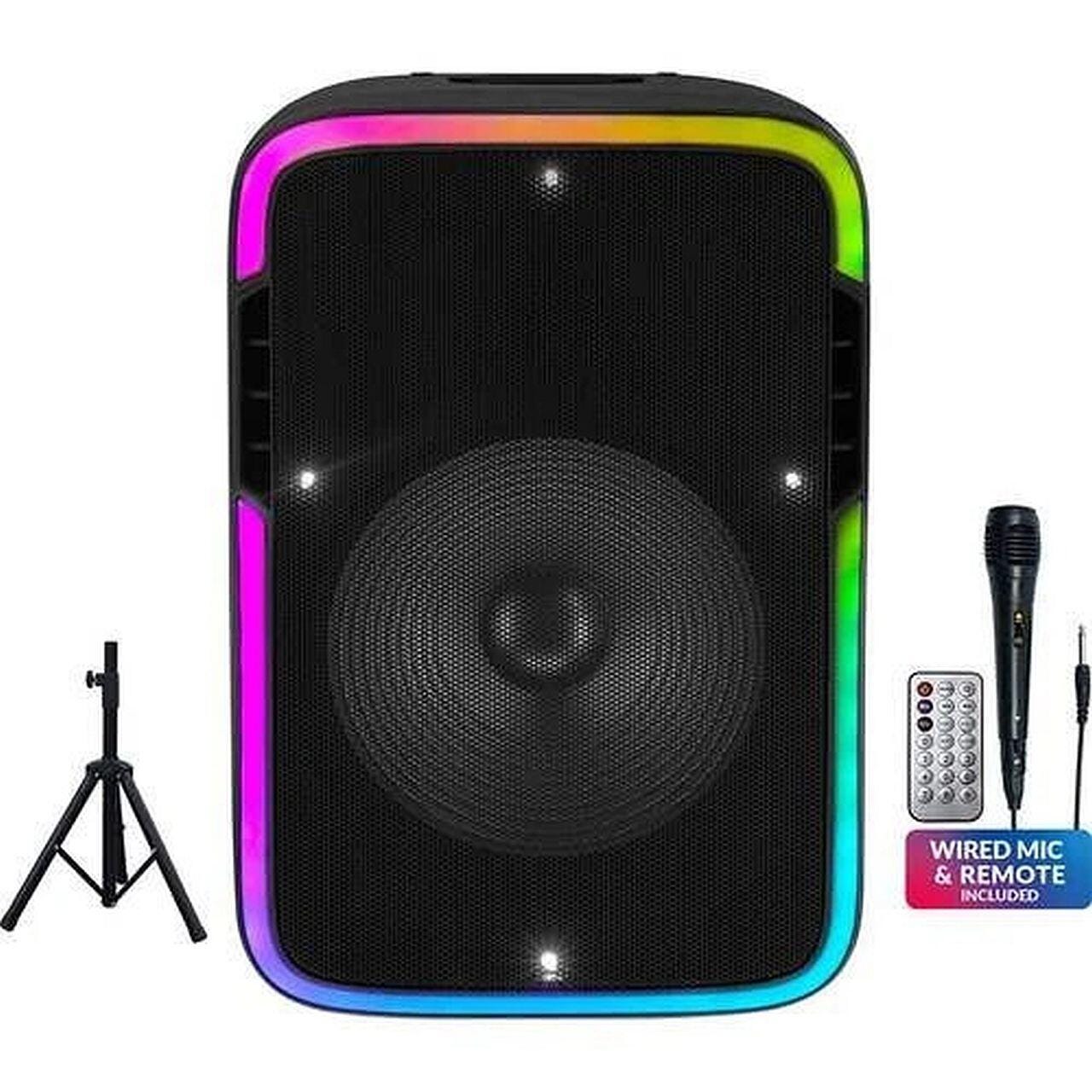 Supersonic IQ-4715DJBT Speaker w/Tripod and Microphone