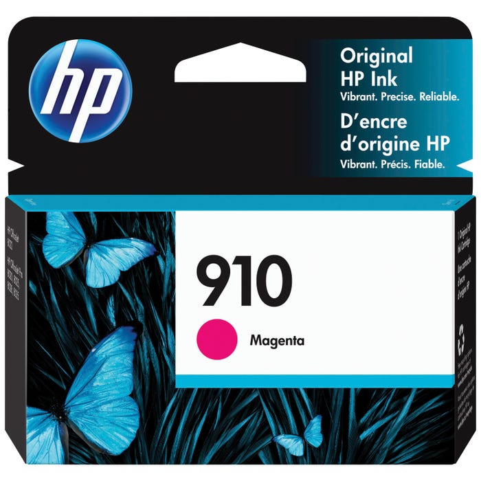 HP 910 Ink Cartridge, 3YL59AN, Magenta