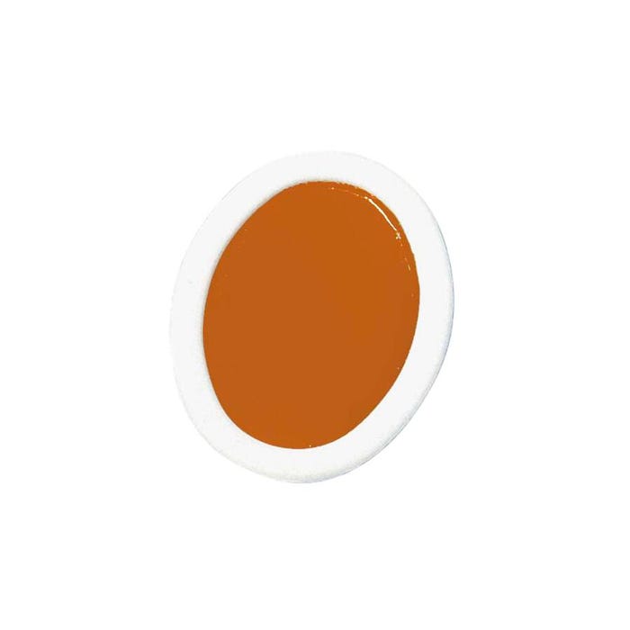 Prang Semi-Moist Watercolor Paint Refill, Oval Pan, Orange, 12 Pans