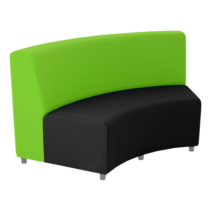 Classroom Select Soft Seating NeoLounge Armless Sofa with Inward Curve, 2 Color, 67 x 31 x 35 Inches