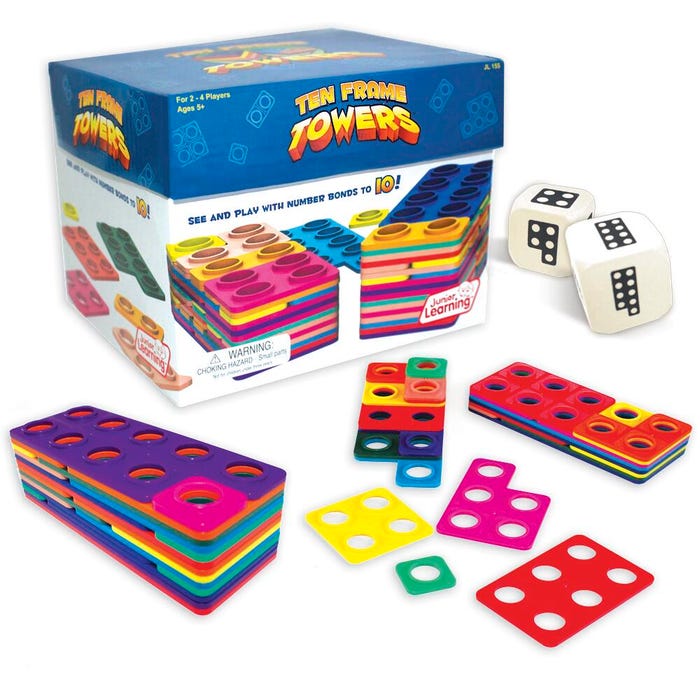Junior Learning Ten Frame Towers Game
