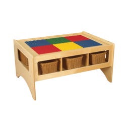 Childcraft Toddler Multi-Purpose Play Table, 6 Baskets, 36 x 26 x 18 Inches, Item Number 1537348