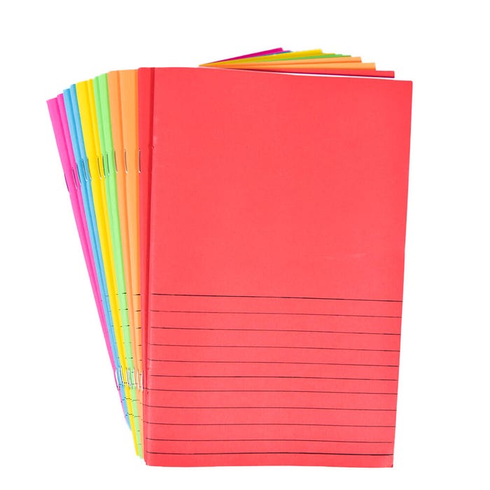 School Smart Bright Picture Story Books, 5-1/2 x 8-1/2 Inches, Assorted Colors, 16 Sheets, Pack of 12