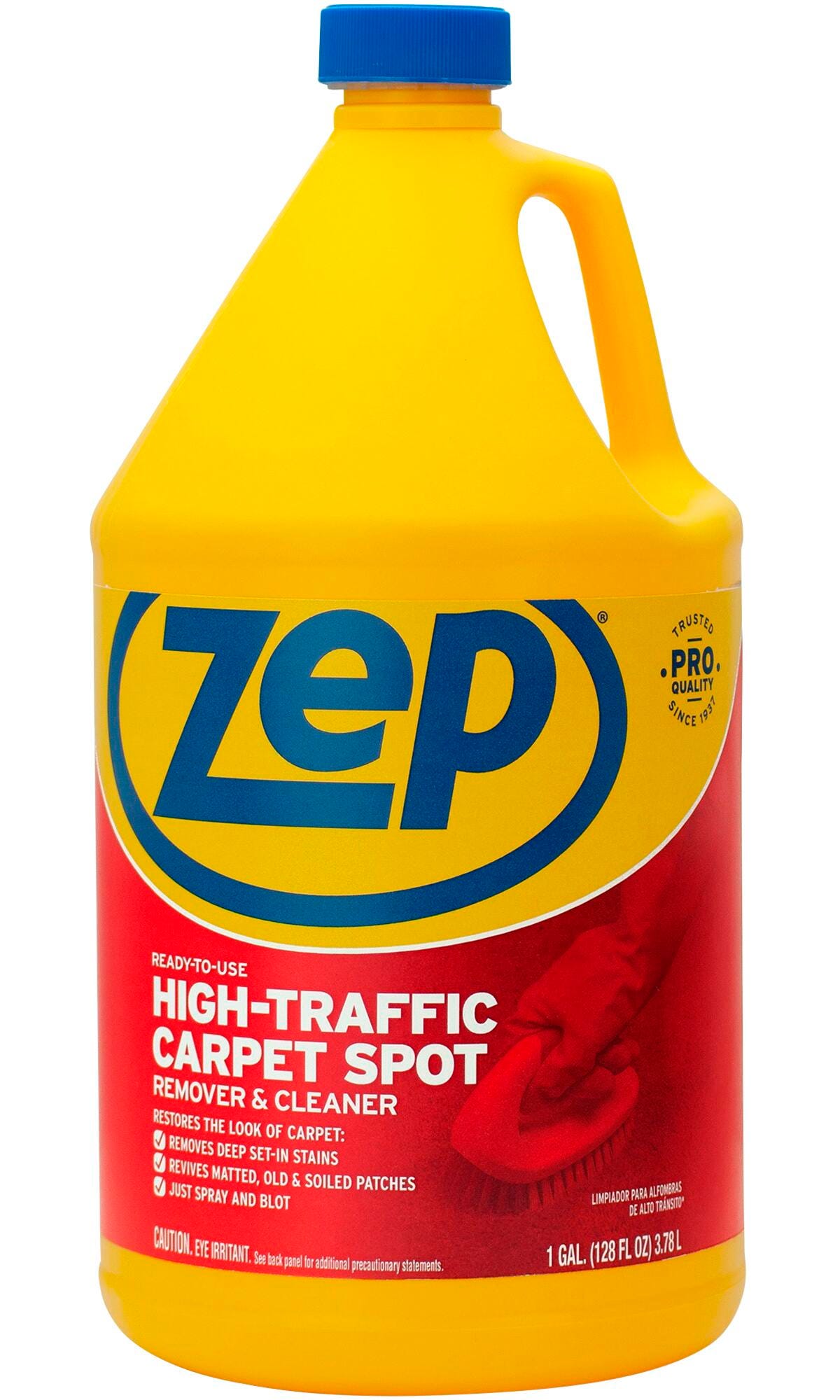 Zep High-Traffic Carpet Spot Remover & Cleaner, 128 Fluid Ounces, Red, Item Number 2009832