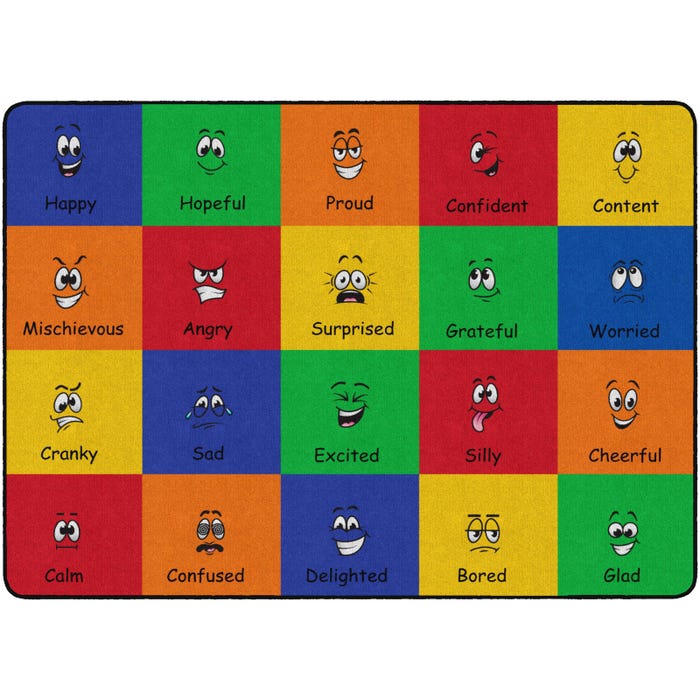 Flagship Carpets All Types of Feelings Carpet, Rectangle
