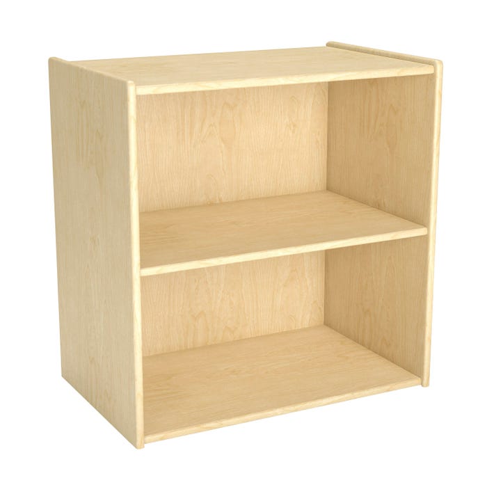 Childcraft Narrow Storage Unit, 2 Shelves, 23-3/4 x 14-3/4 x 24 Inches