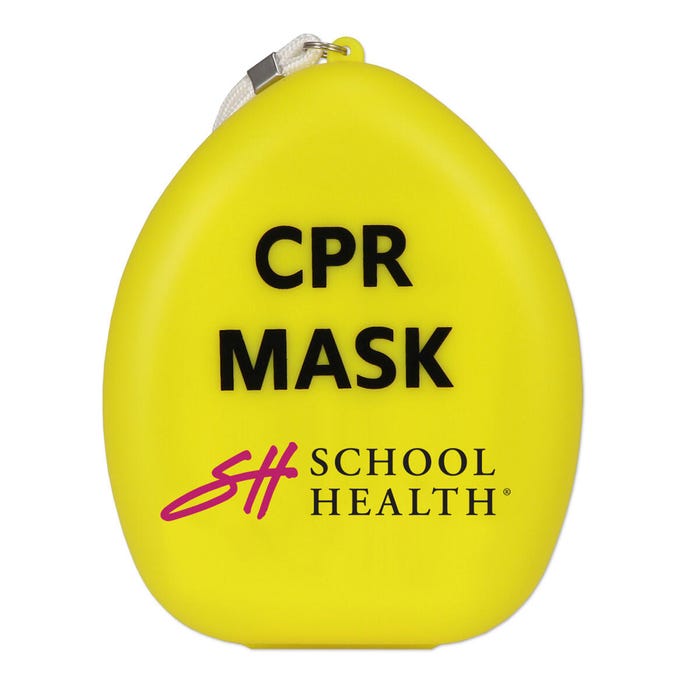 School Health Adult/Child/Infant Pocket CPR Mask in Hard Case