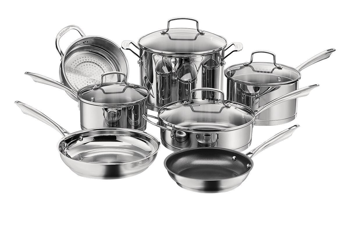 Cuisinart Professional Series Stainless Cookware, Set of 11