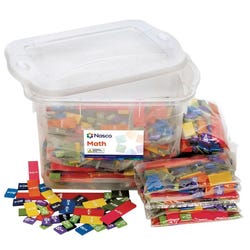Nasco Complete Set of Fraction Tiles without Trays, Pack of 30