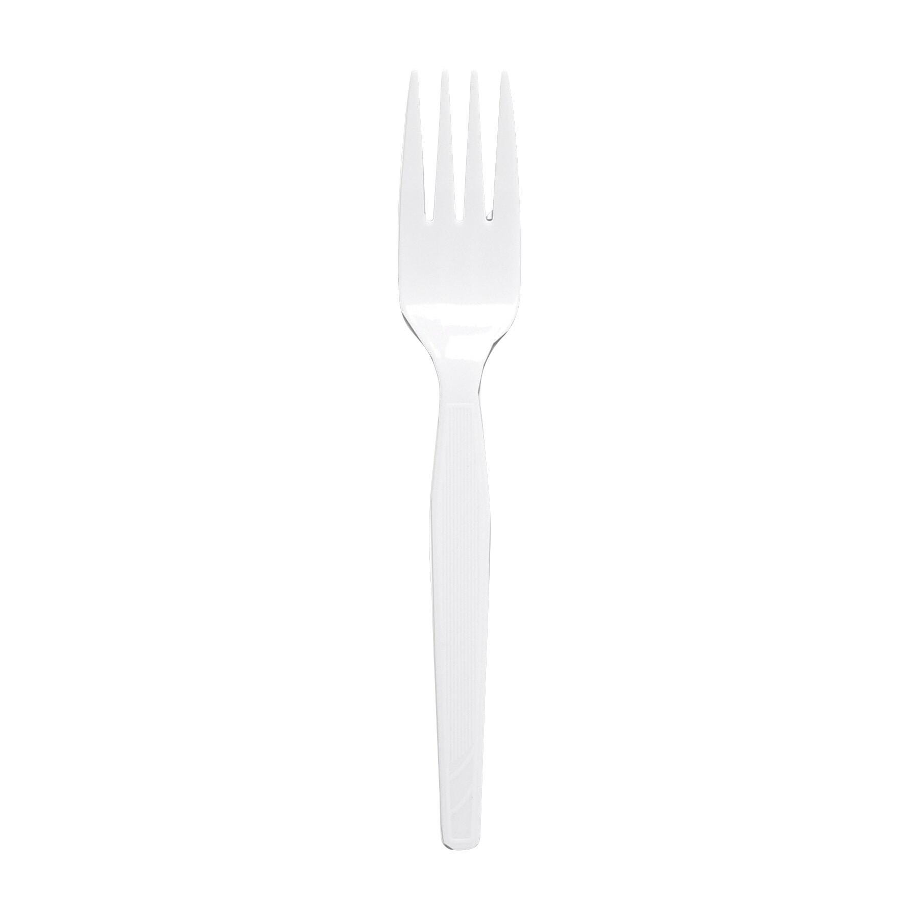 Image for Genuine Joe Heavy to Medium Weight Fork, Polystyrene, White, Pack of 100 from School Specialty