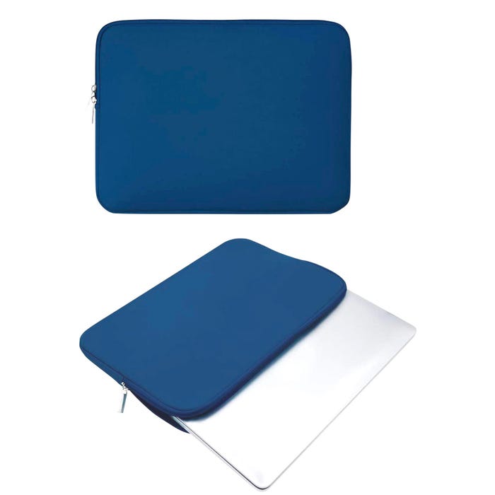 iBank Zippered Neoprene Chromebook Case, 11 Inches, Blue