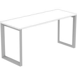 Lorell Relevance Series Desk-height Leg Frame, 28-1/2 x 23 inches, Silver