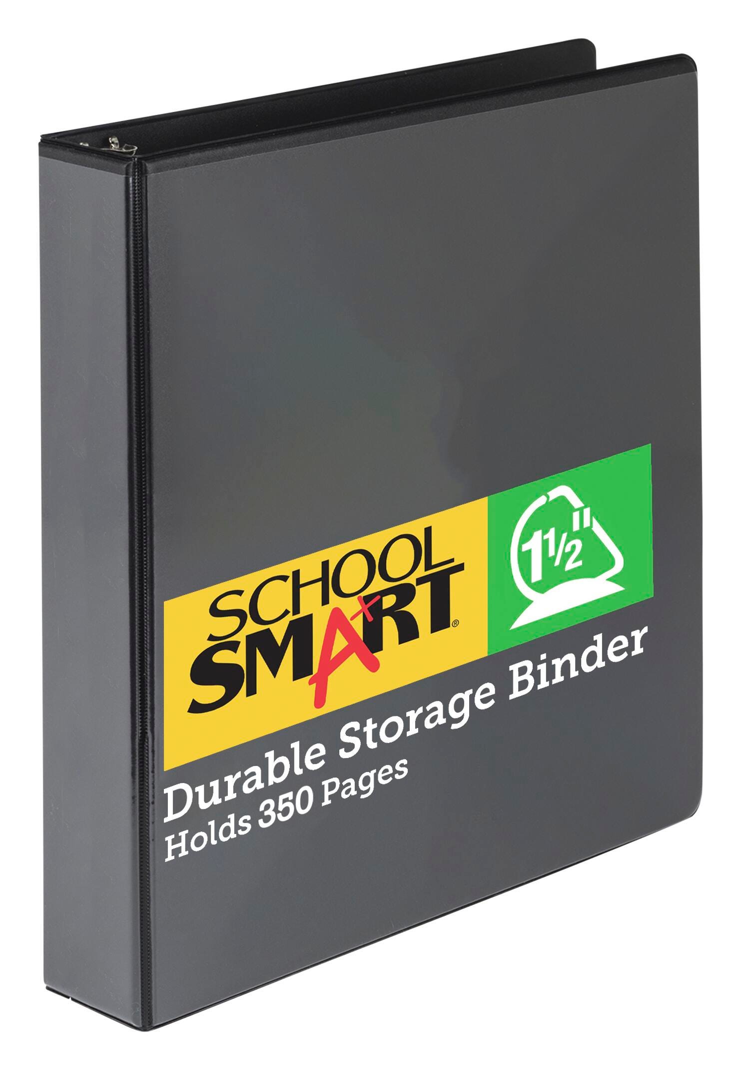 Image for School Smart Durable Polypropylene D-Ring Binder, 1-1/2 Inches, Black from School Specialty