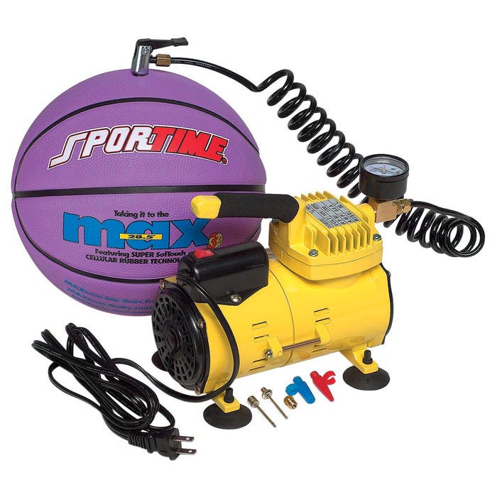 Sportime Mini Electric Air Inflator, Yellow