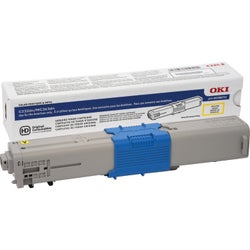 Okidata Ink Toner Cartridge, 46508701, Yellow