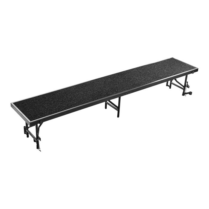National Public Seating Straight Standing Choral Riser with Carpet Surface