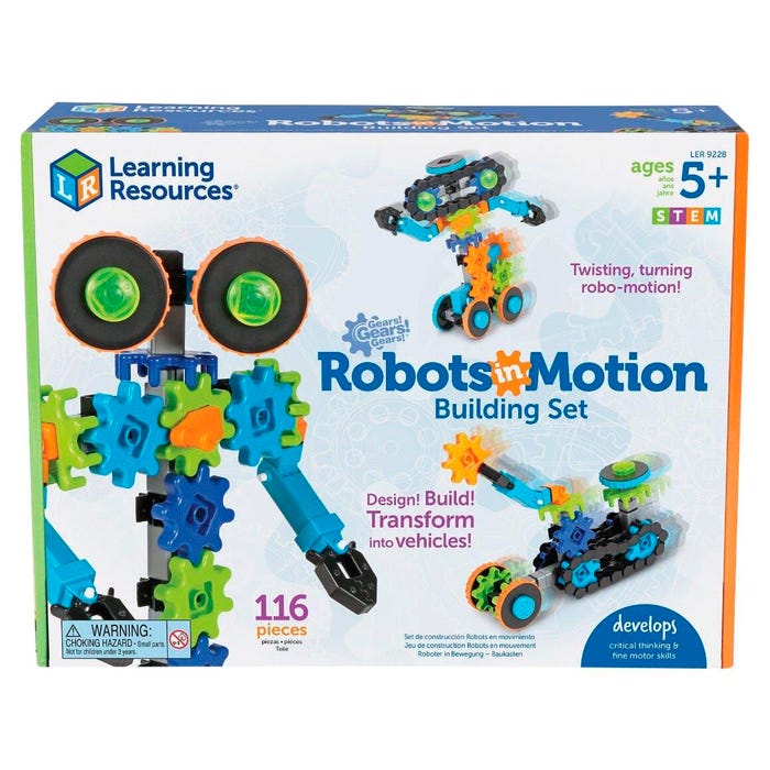 Gears! Gears! Gears! Robots in Motion, Set of 110