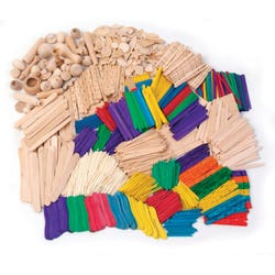 Creativity Street Wood Craft Activity Kit, Assorted Colors, Pack of 2000 041357