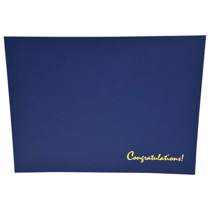 Achieve It! Congratulations Award Covers, Linen, Blue, Pack of 25