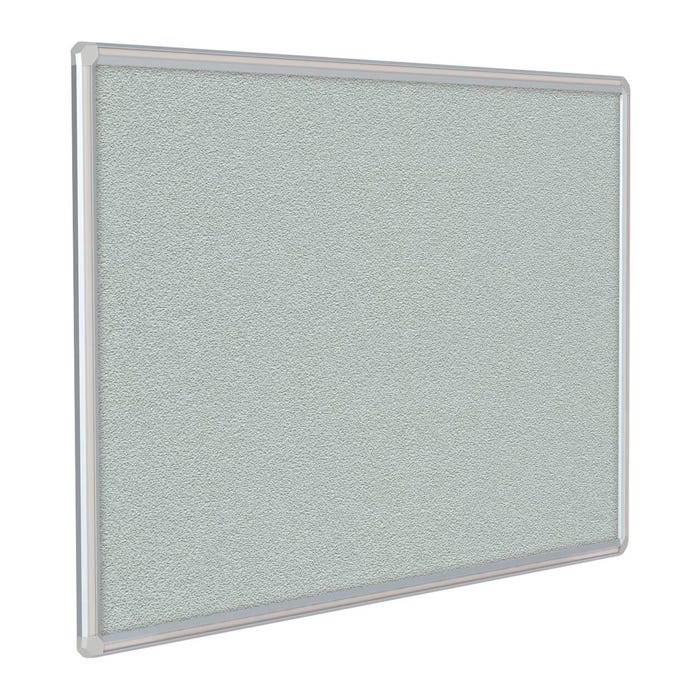 Ghent DecoAurora Vinyl Bulletin Board, Satin with Gray Inlay Aluminum Frame, 12 x 4 Feet