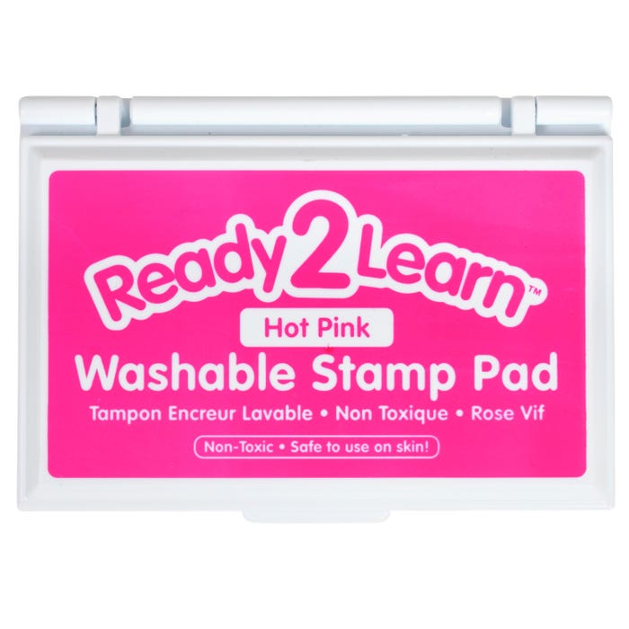Ready2Learn Washable Stamp Pad, 3-7/8 x 2-3/4 x 5/8 Inches, Hot Pink