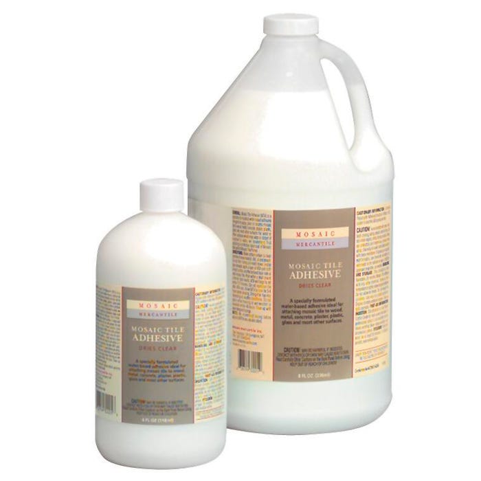 Mosaic Mercantile Mosaic Tile Adhesive, 1 Gallon Jug, White