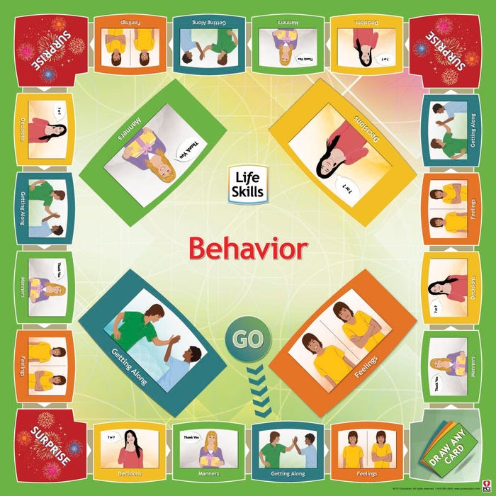 PCI Educational Publishing Pro-Ed Life Skills for Nonreaders Game - Behavior, 3+ Years