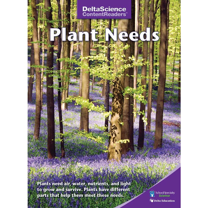 Delta Science Content Readers Plant Needs Purple Book, Pack of 8