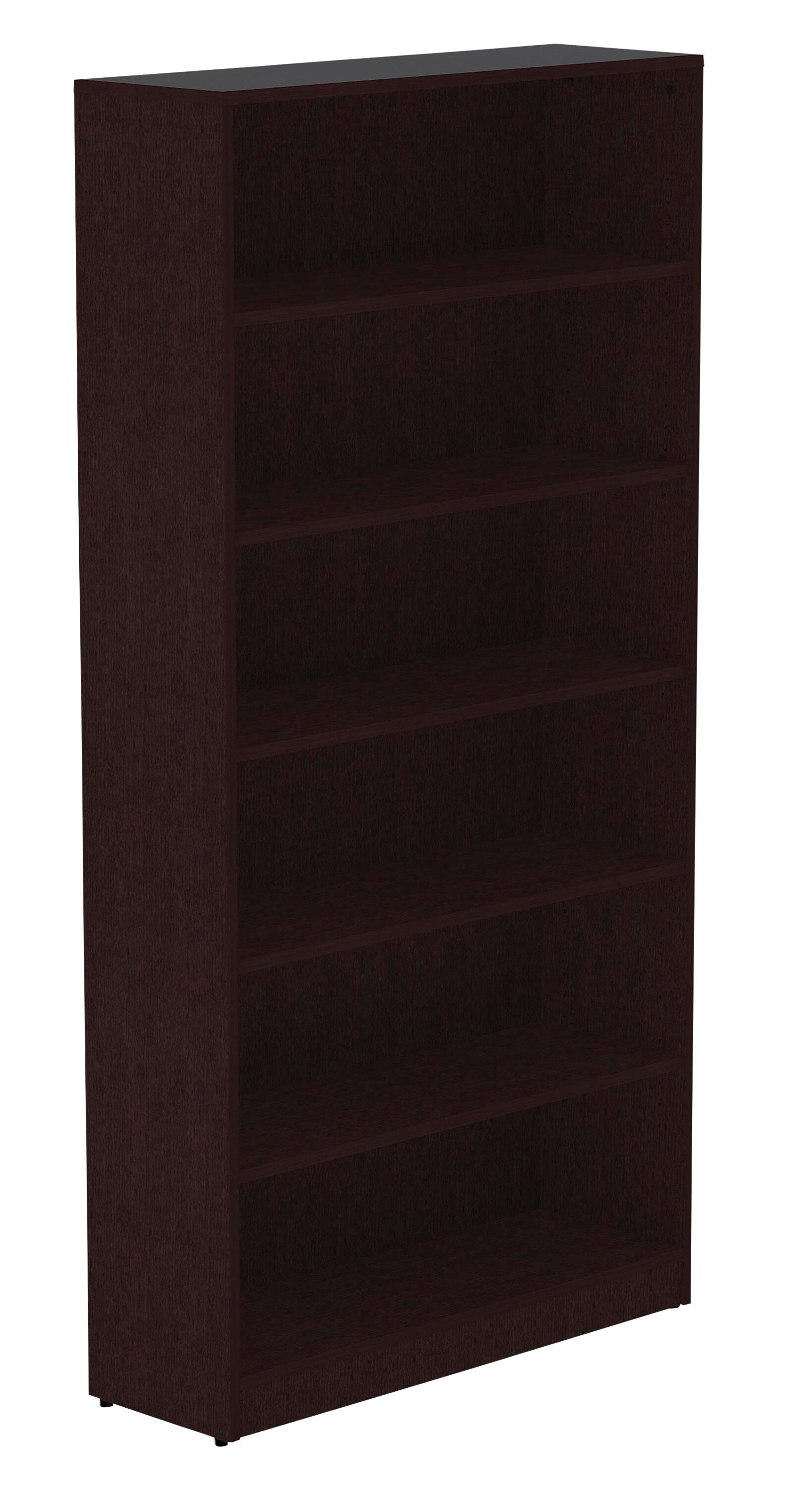 Classroom Select Laminate 6 Shelf Bookcase, 36 x 12 x 72 Inches, Espresso 2025341