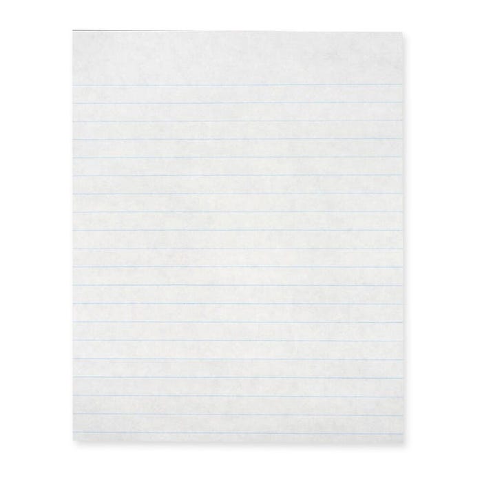 School Smart Practice Composition Paper, 8 x 10-1/2 Inches, 1/2 Inch Ruled Short Way, White, 500 Sheets