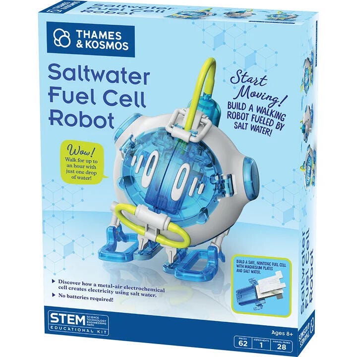 Thames & Kosmos Saltwater Fuel Cell Robot, 62 Pieces, Ages 8 and Up