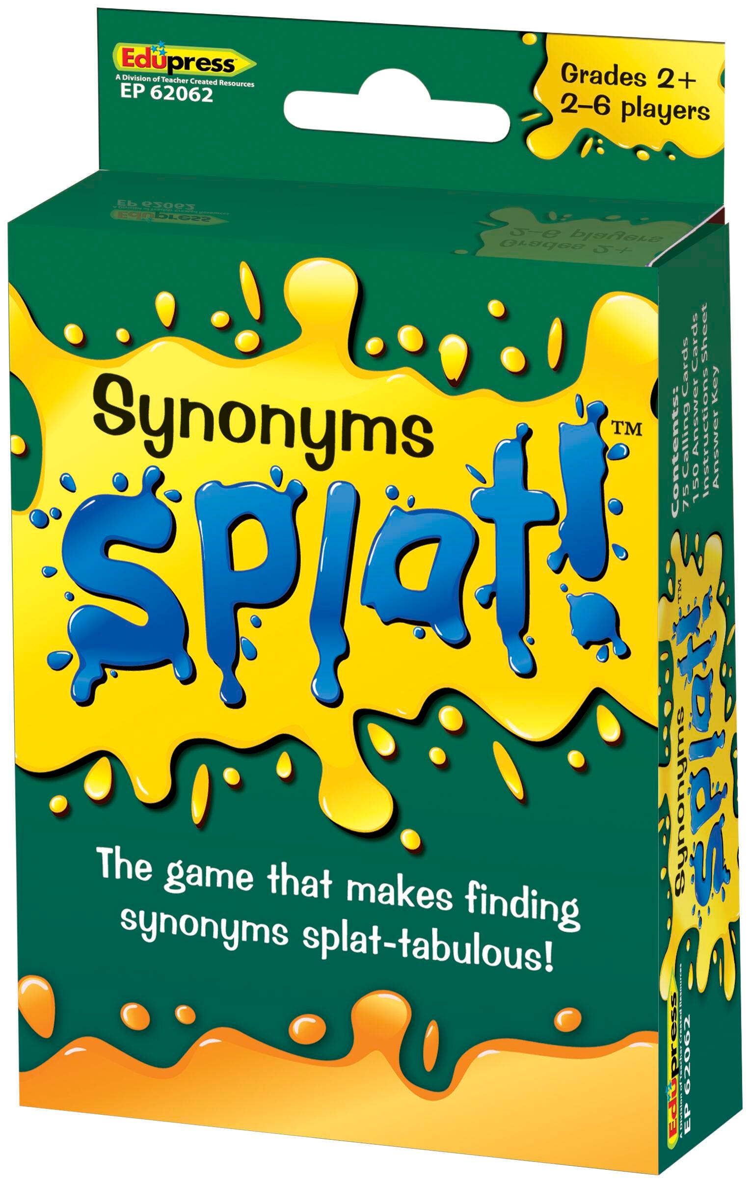 Teacher Created Resources Splat Synonyms Game, Item Number 2090567