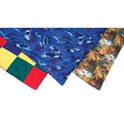 Vinyl Weighted Blanket, 50 - 25 Inches, Sea Life Print 2124856