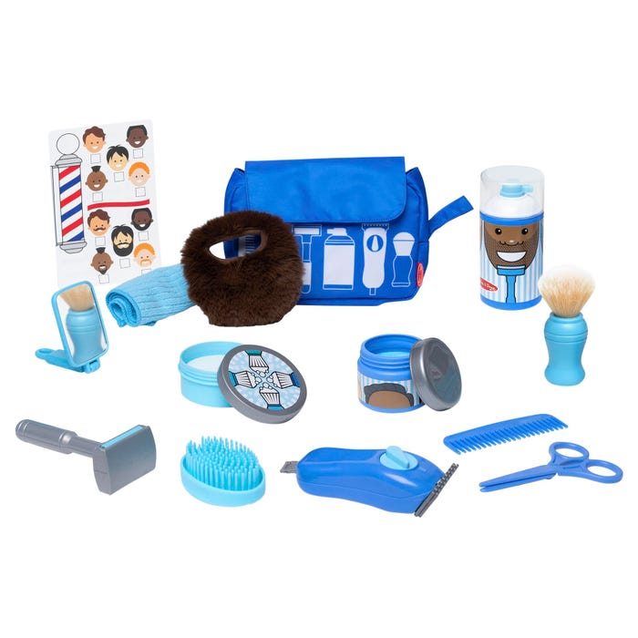 Melissa & Doug Barber Shop Play Set, 16 Pieces