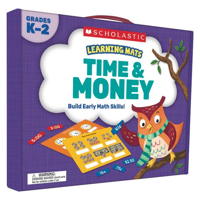 Scholastic Learning Mats: Time & Money, Gr K-2