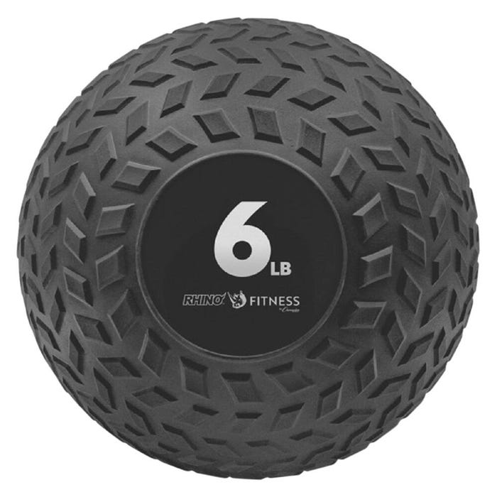 Champion Sports Rhino Fitness Slam Ball, 6 Pounds, 9 Inch Diameter, Black