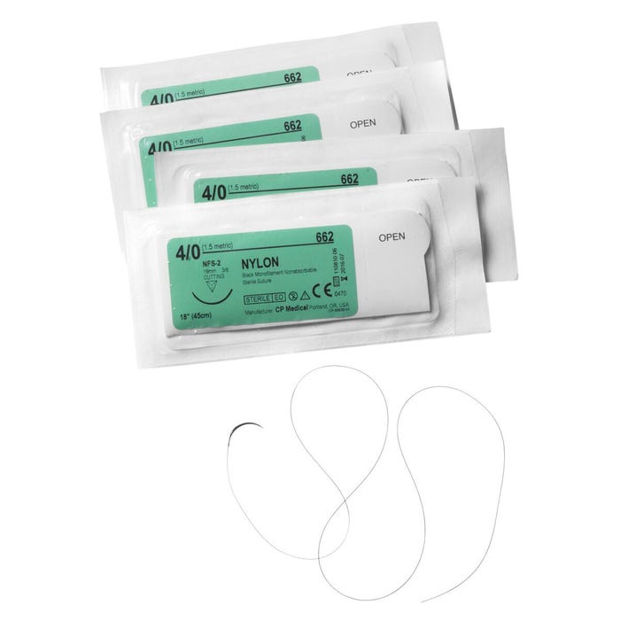 Pocket Nurse Suture Thread with Needle, 4-0