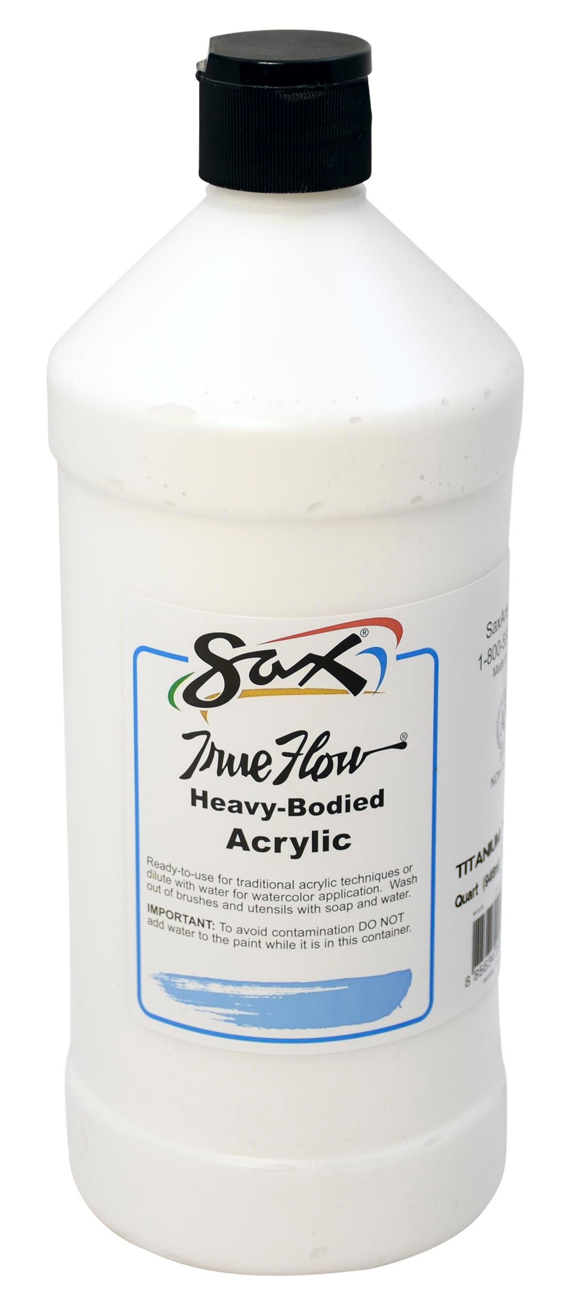 Sax Heavy Body Acrylic Paint, 1 Quart, Titanium White 1572484