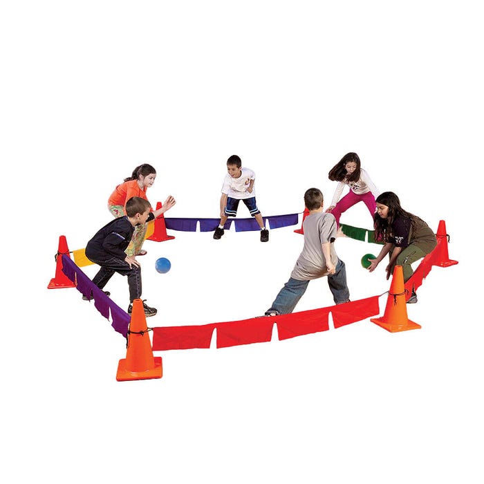 FlagHouse Striker Game Banners, Assorted Colors, Set of 6