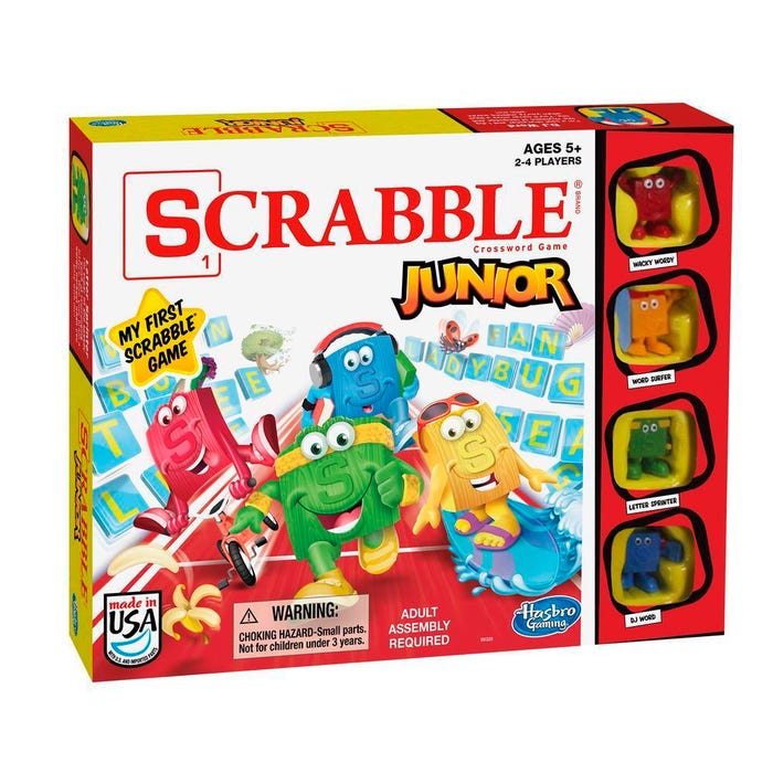 Hasbro Scrabble Junior Crossword Game