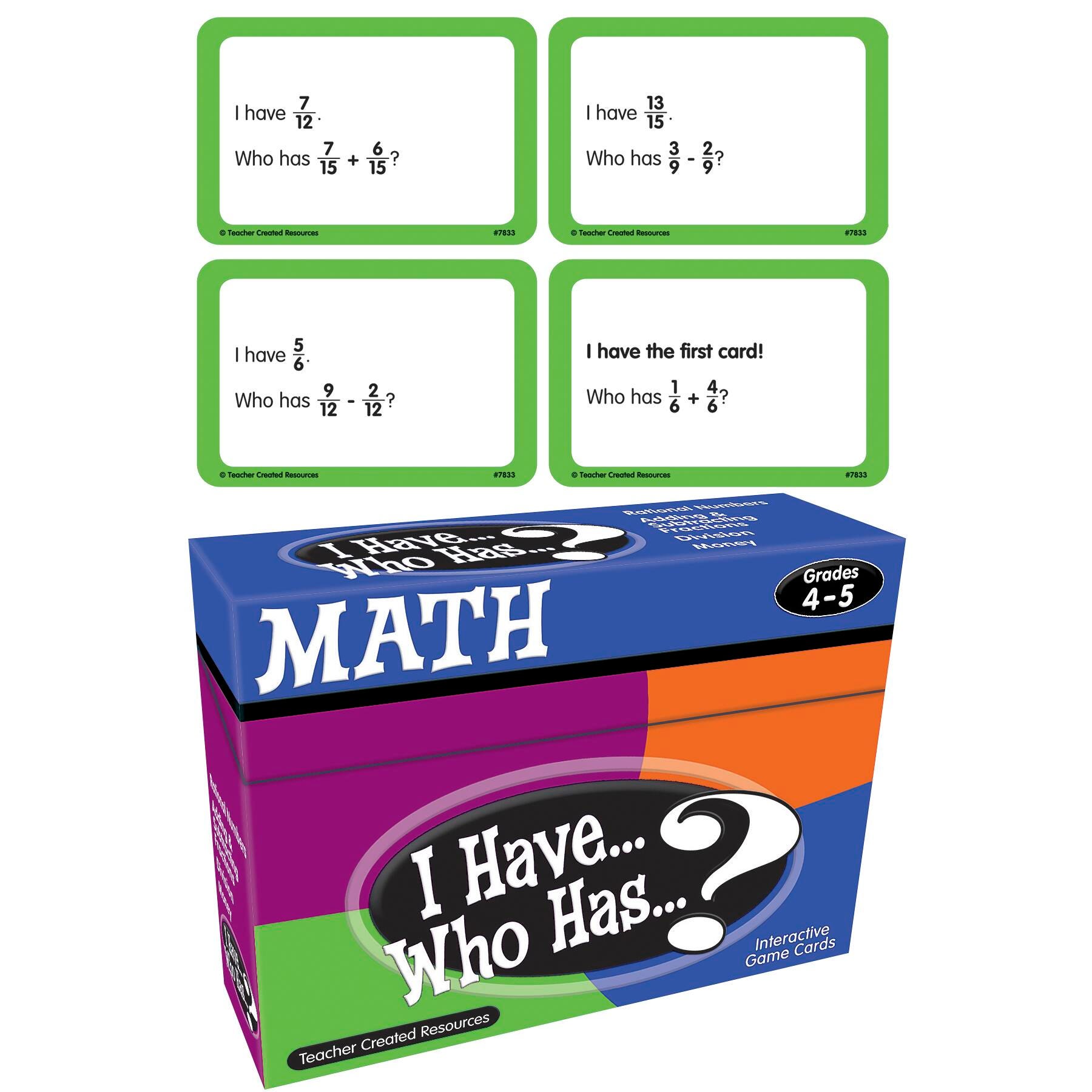 Teacher Created Resources I Have, Who Has Math Game - Grade 4-5 1433601