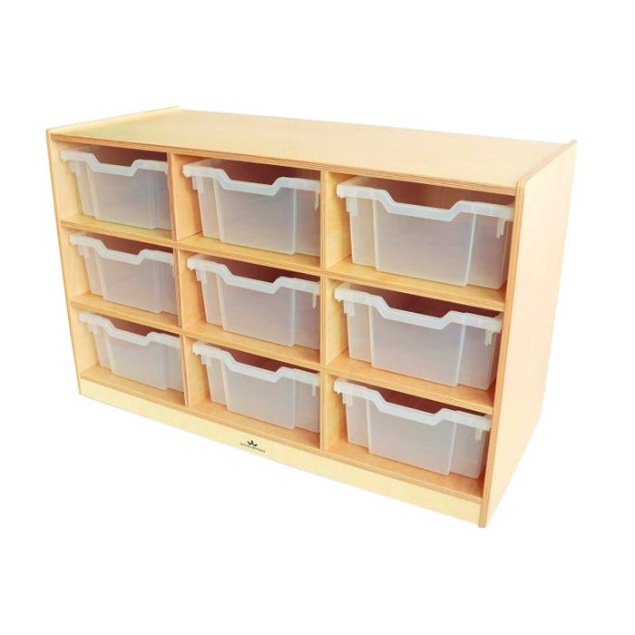 Whitney Brothers 9-Tray Storage Cabinet, 40-1/2 x 18 x 27 Inches