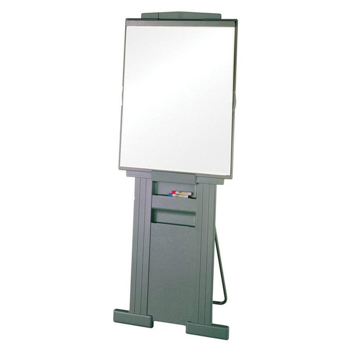 ACCO Quartet Portable Flipchart Easel, 39 to 72 Inch Adjustable Height, Polyethylene Plastic, Gray