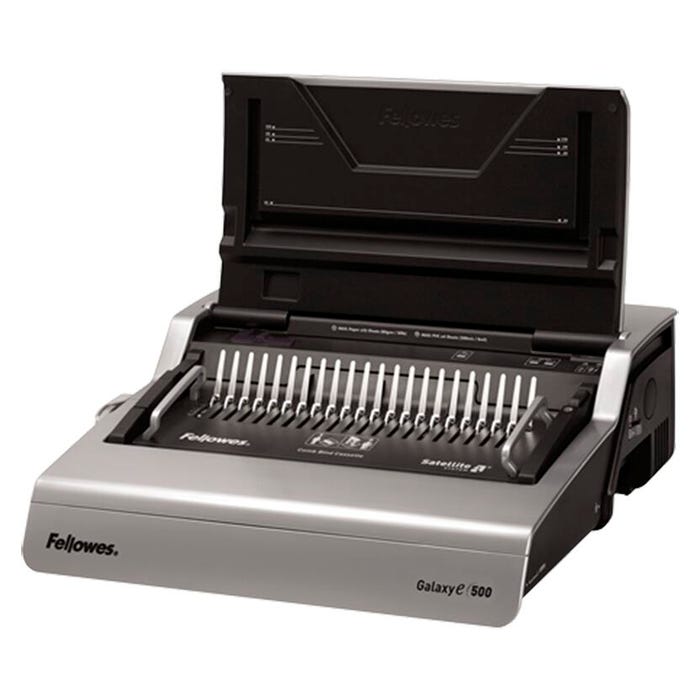 Fellowes Galaxy E 500 Electric Comb Binding Machine, 2 Inch Comb, Binds up to 500 Sheets, Punches 28 Sheets